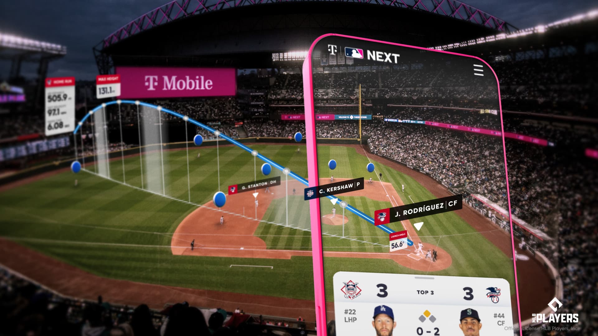 MLB Next T-Mobile Live AR integration showcasing collaborative partnership and enhanced mobile AR capabilities.