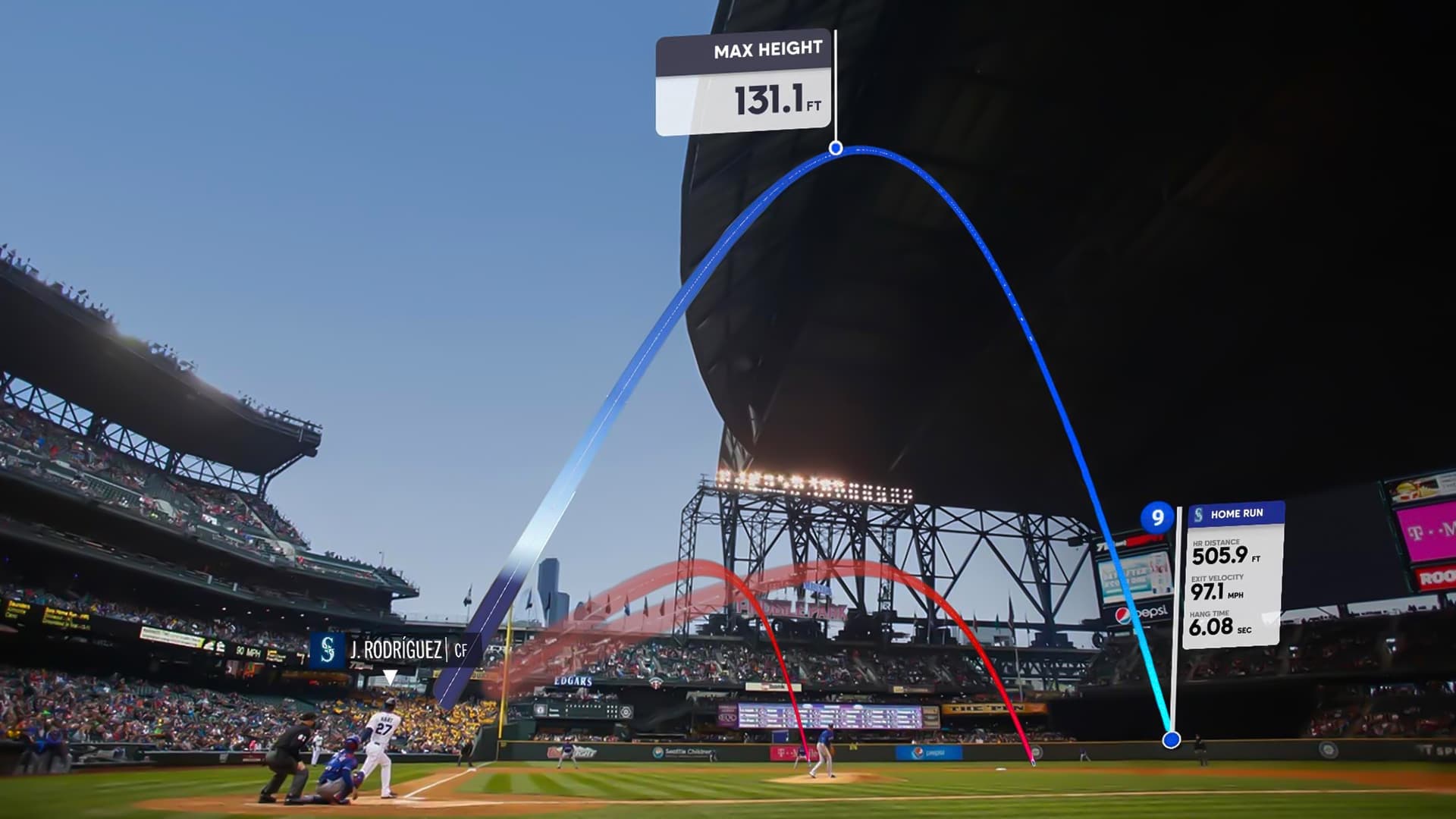 MLB Next mobile AR platform interface showcasing real-time gameplay insights and interactive features for enhanced fan experience.
