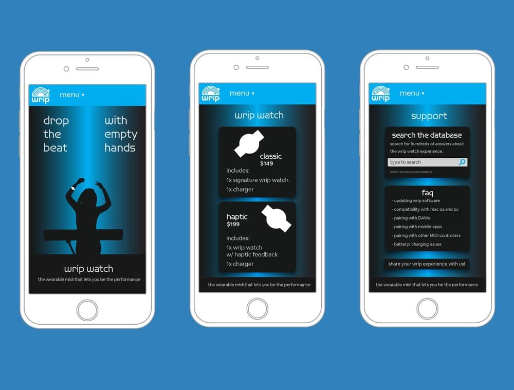 Mobile layouts.