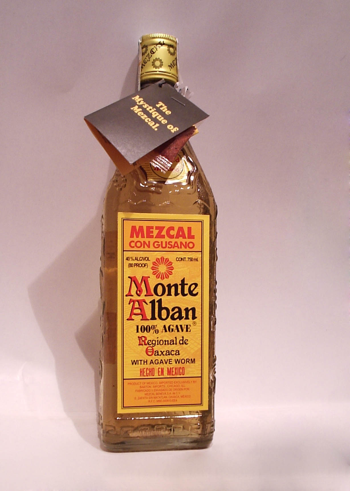 Small-batch mezcal bottles